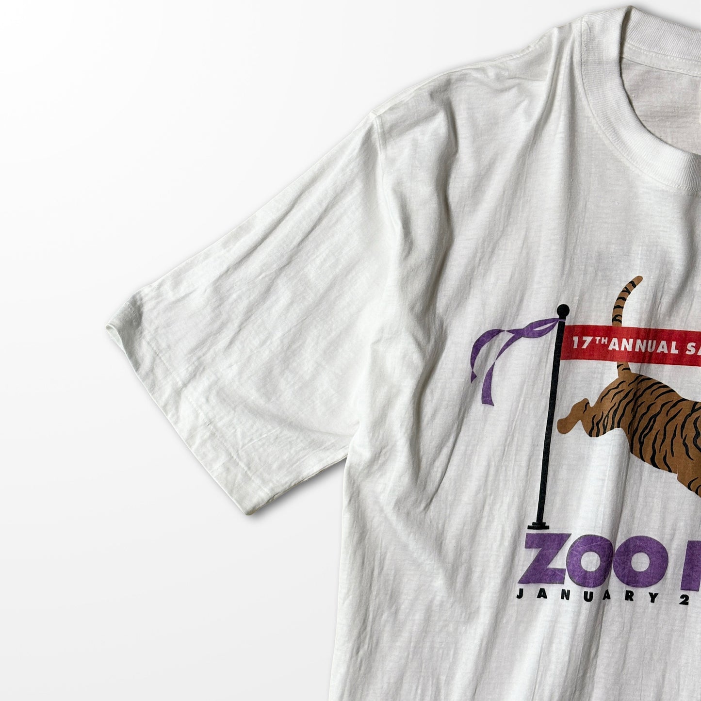 art printed T-shirt "ZOO RUN 1999" vintage single stitch