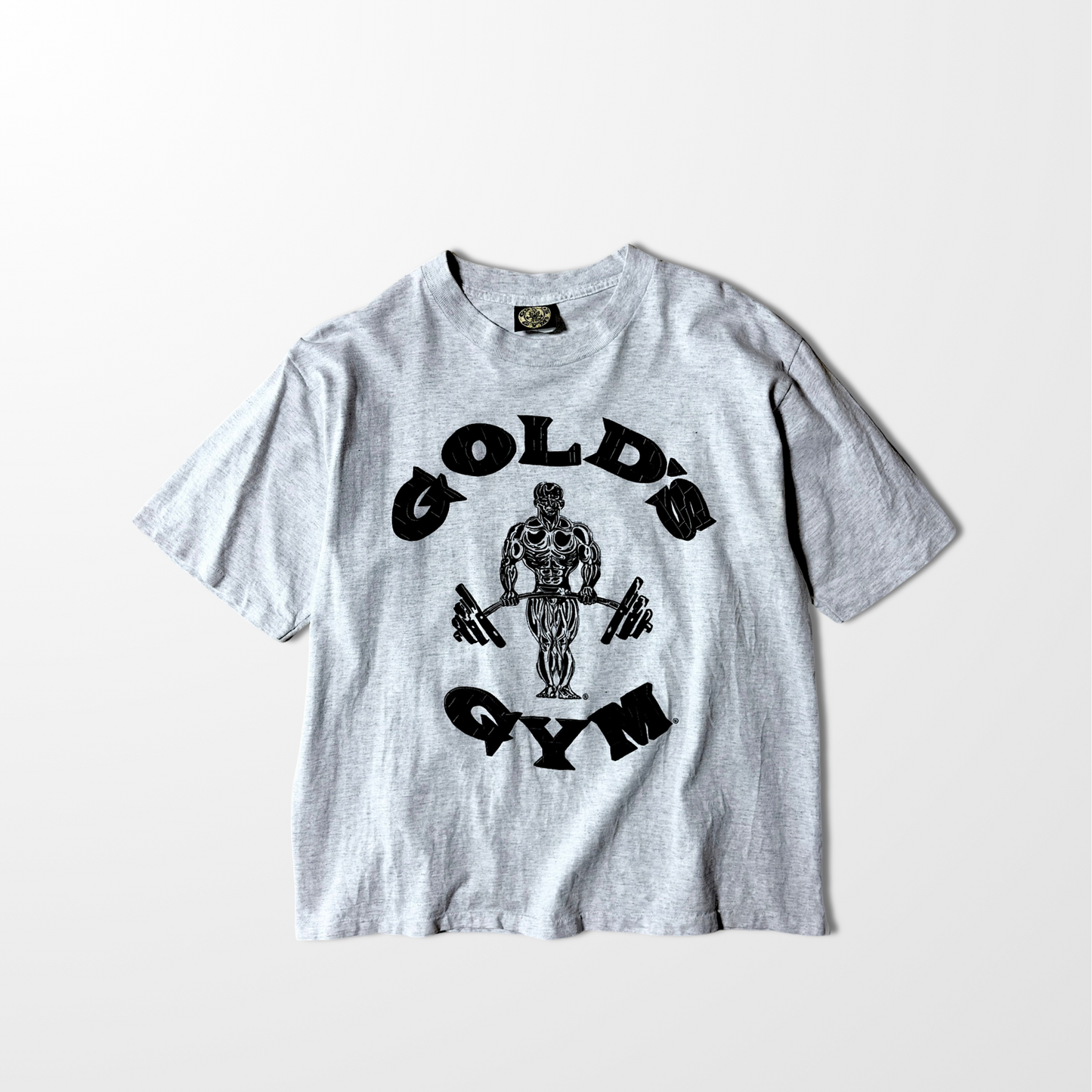 Gold's Gym vintage T-shirt / bold brick logo / USA muscle