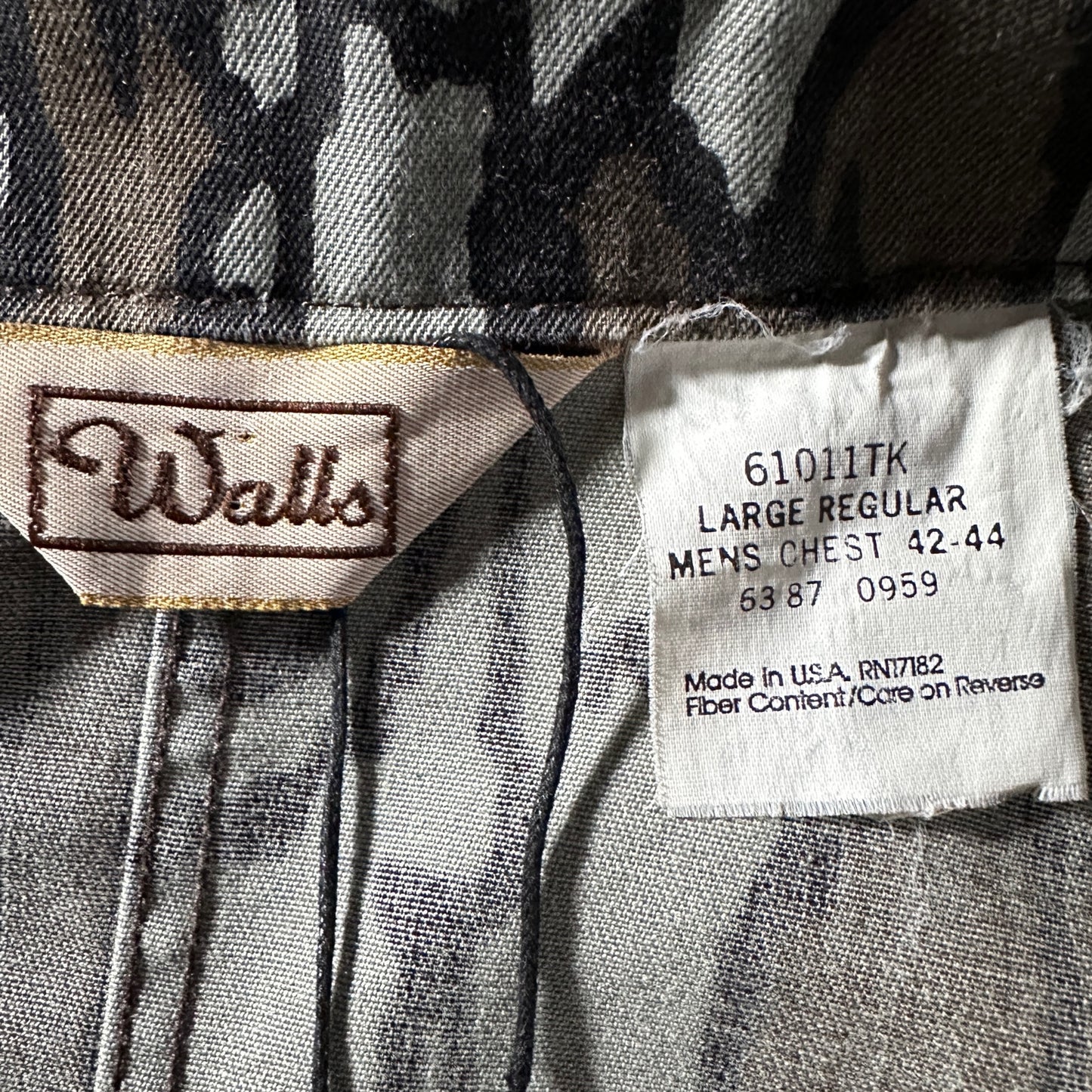 Walls Camouflage Cropped Work Jacket – L