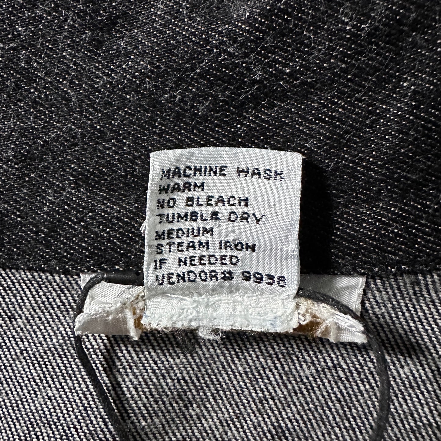 Cotton Twill Black Tailored Jacket Relaxed Fit – L