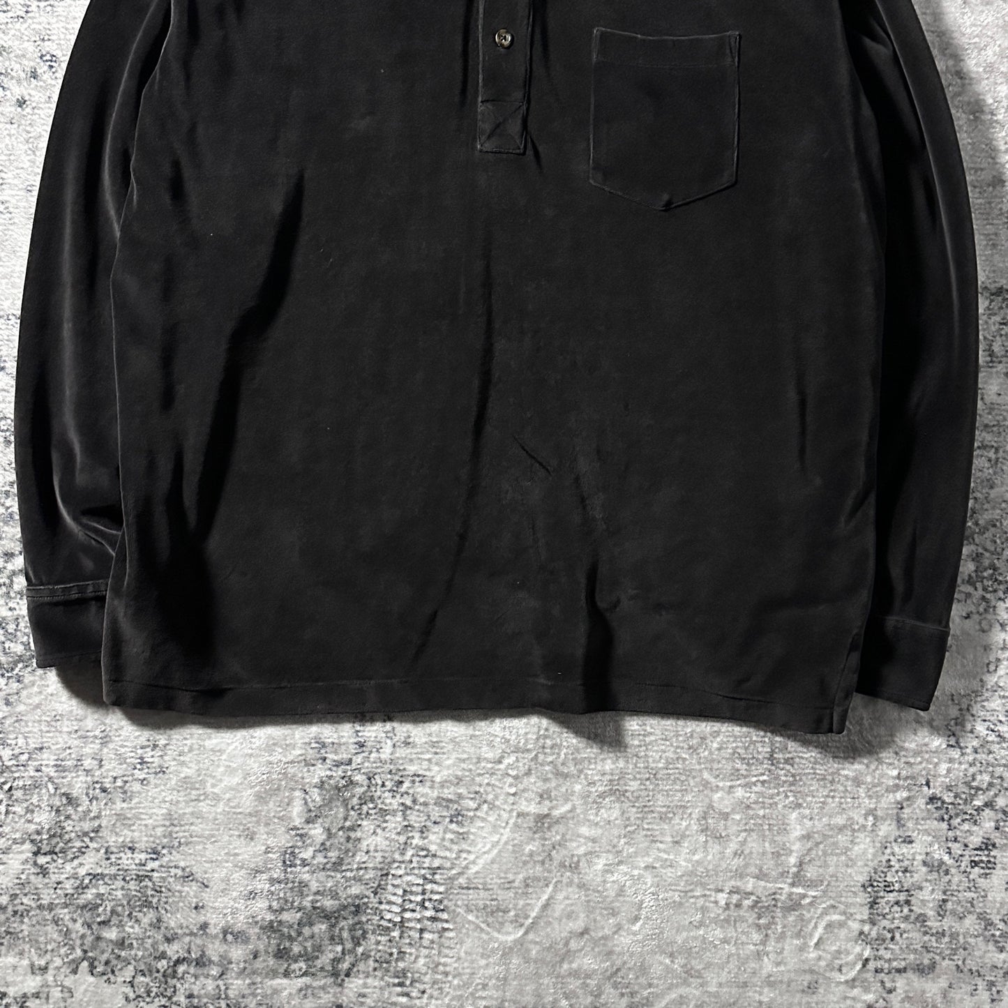 Polo Ralph Lauren  Velour Polo Shirt – XL Brown