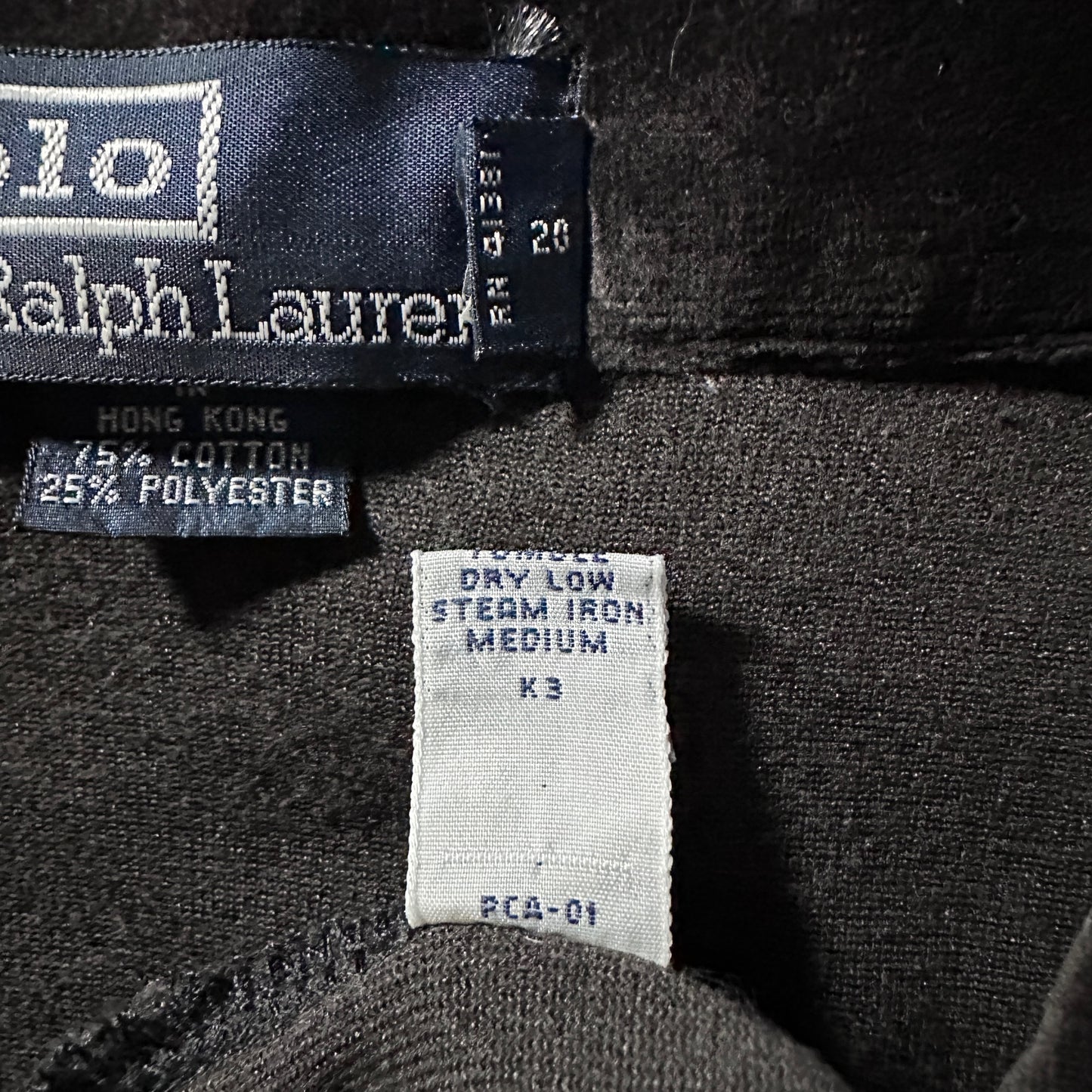 Polo Ralph Lauren  Velour Polo Shirt – XL Brown