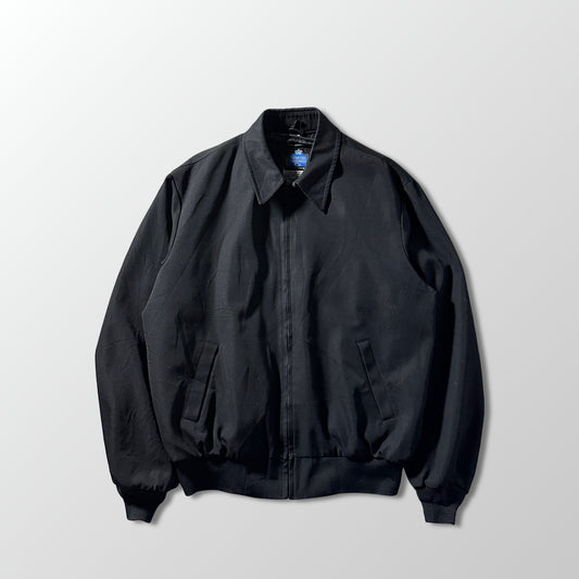 Polyester Wool Black Zip Jacket – 48