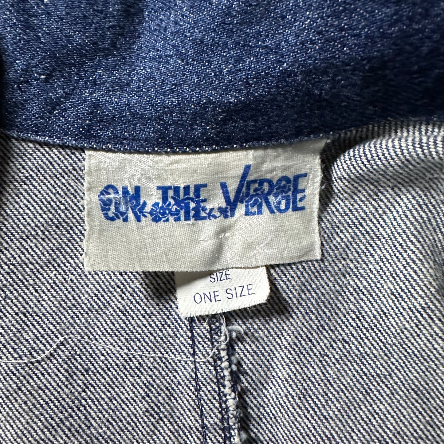 Denim Long Coat – One Size Blue