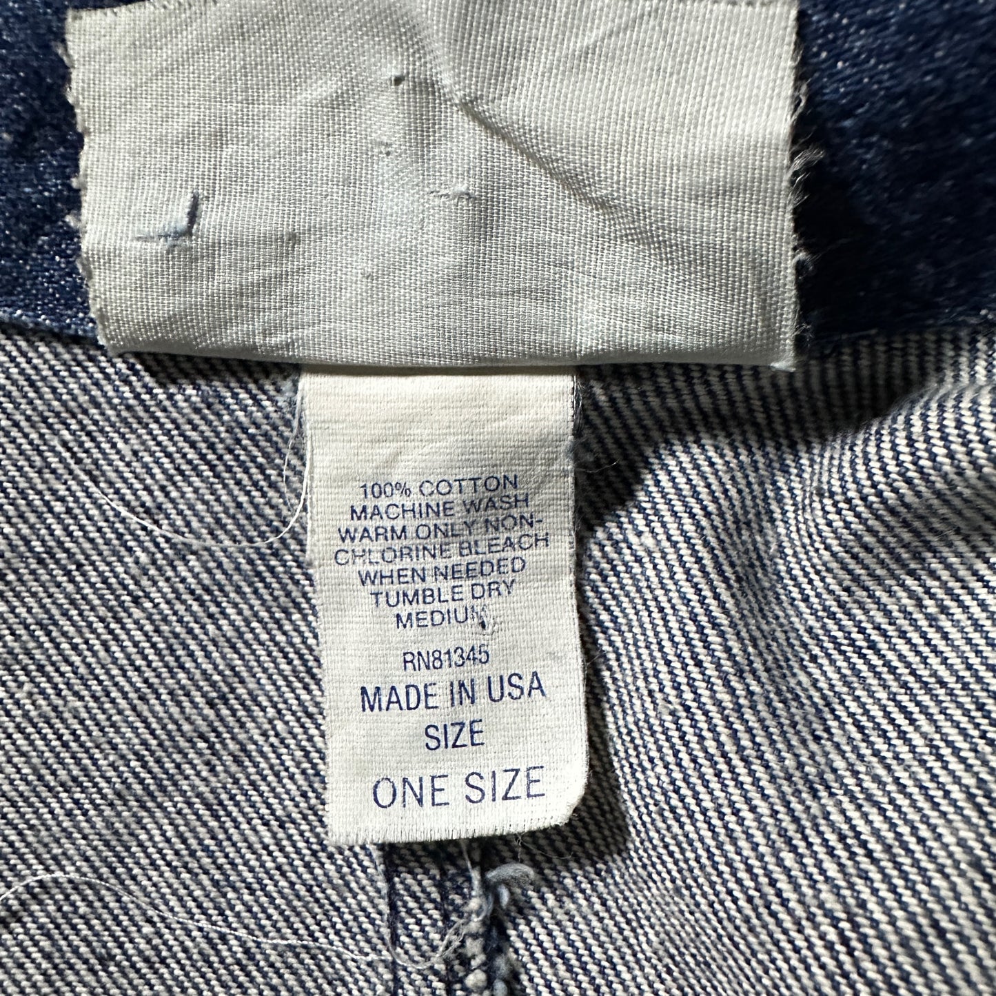 Denim Long Coat – One Size Blue