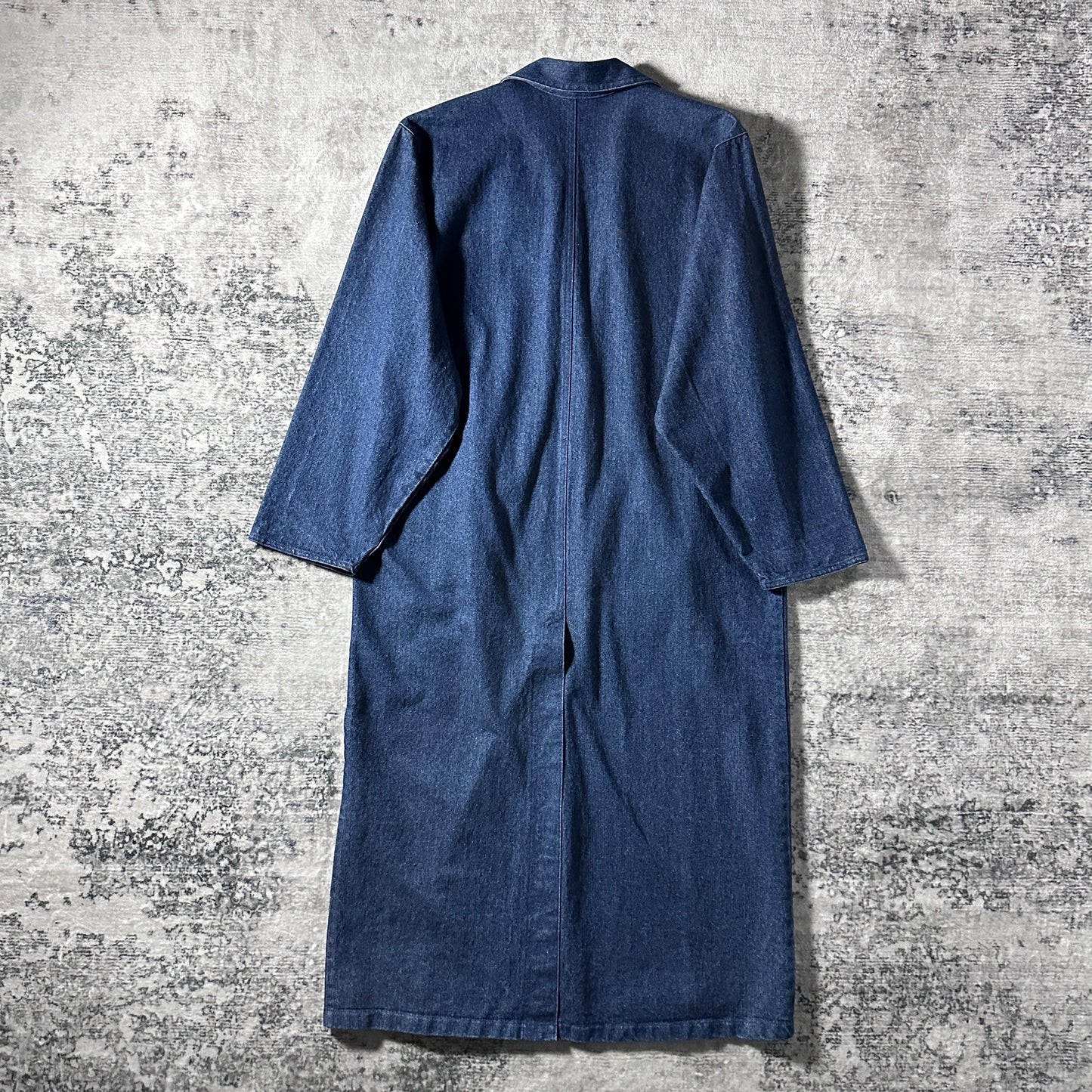 Denim Long Coat – One Size Blue