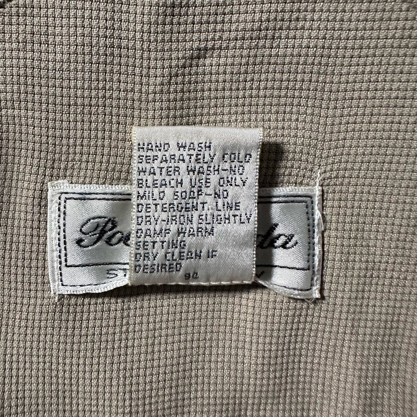 Silk Zip Jacket Beige Minimal Design – L