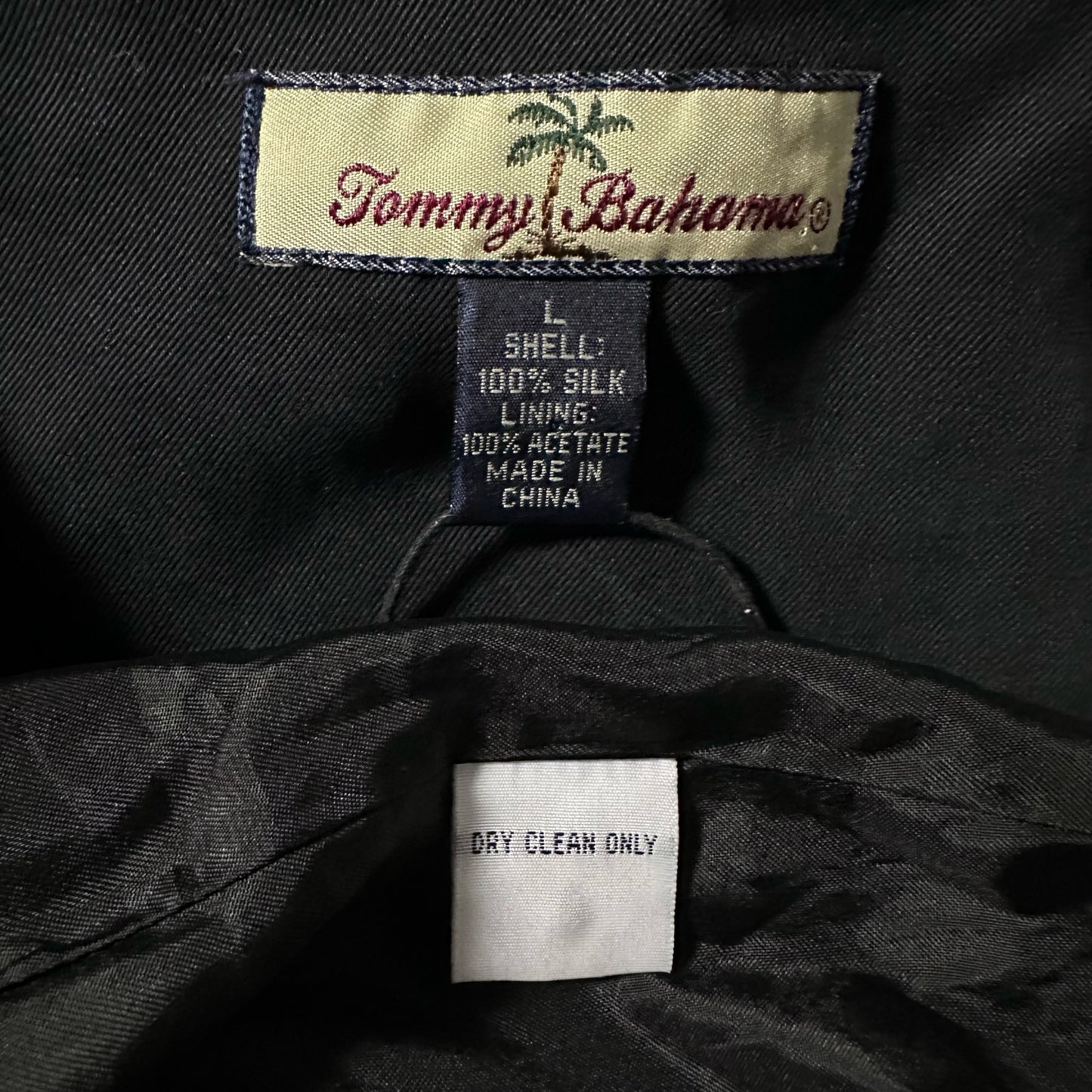Silk Zip Jacket Black Minimal Design – L