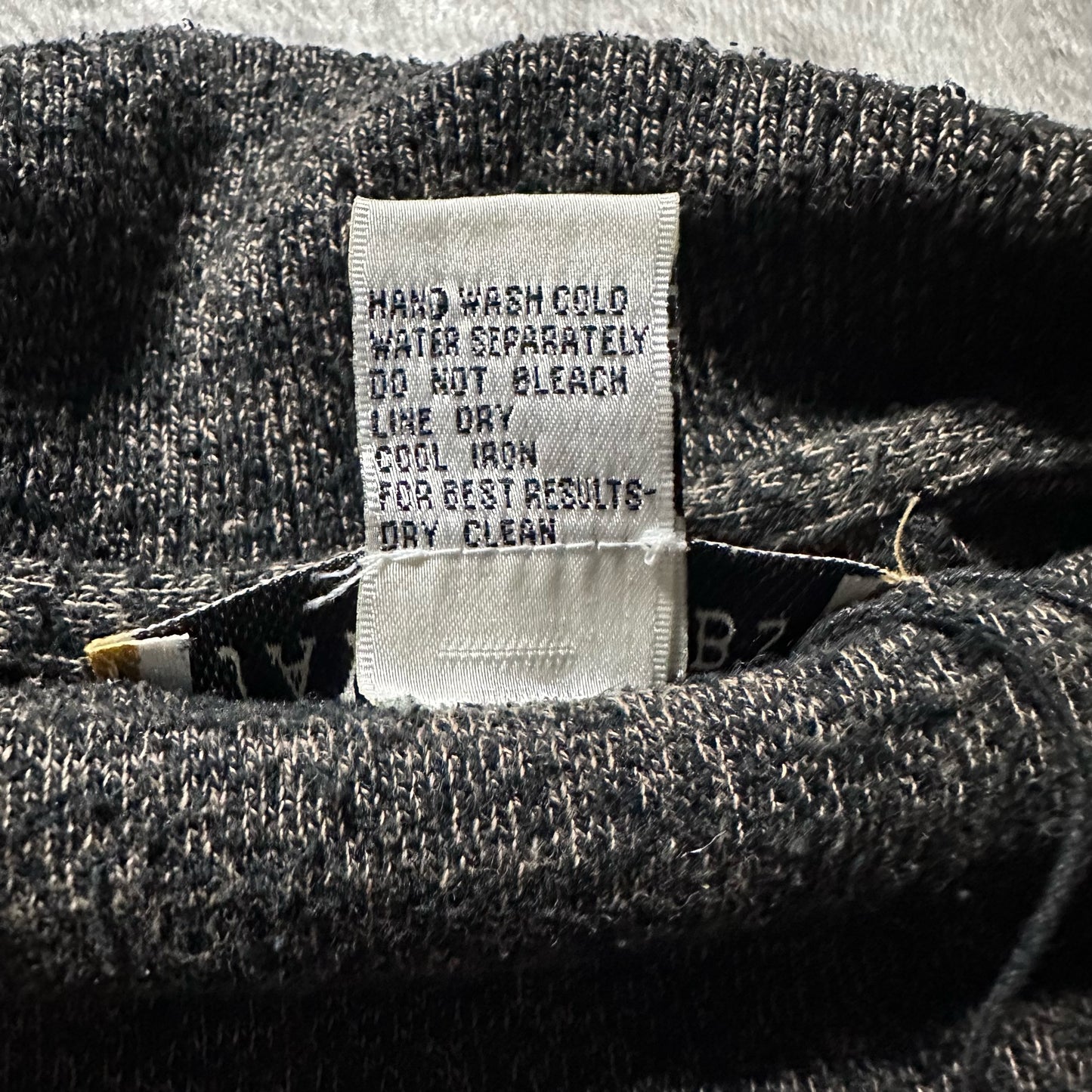 Silk Cotton Knit Polo Shirt Gray Mix – L