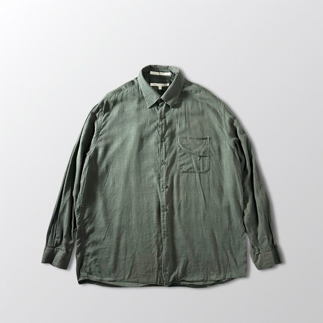 Perry Ellis Rayon Blend Shirt Green Solid – XL