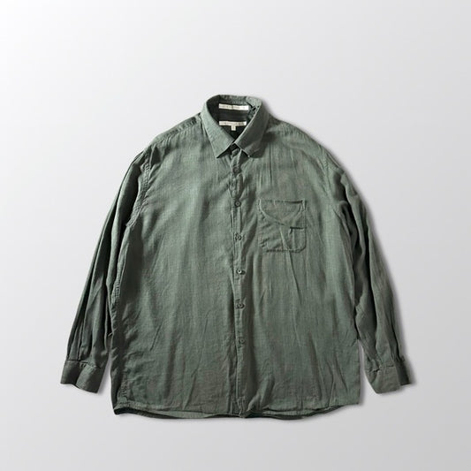 Perry Ellis Rayon Blend Shirt Green Solid – XL