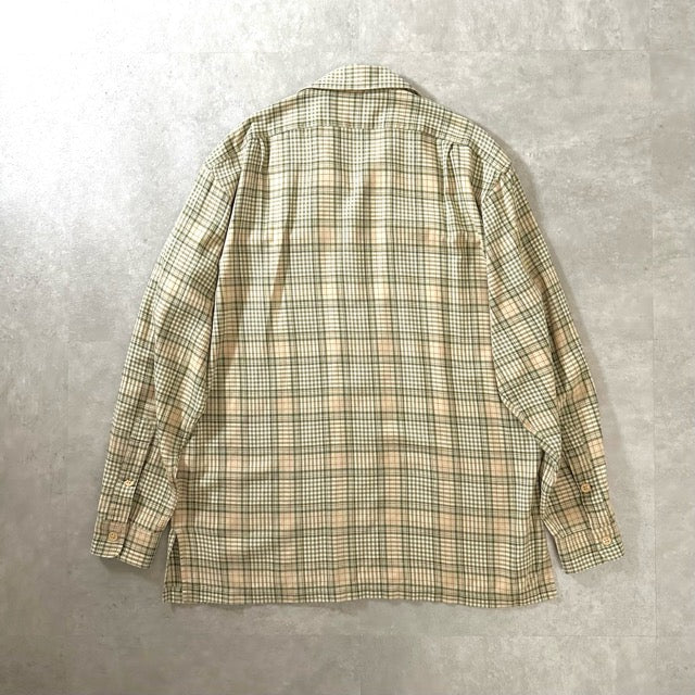 Ralph Lauren Cotton Wool M – Soft Check Shirt Beige Green