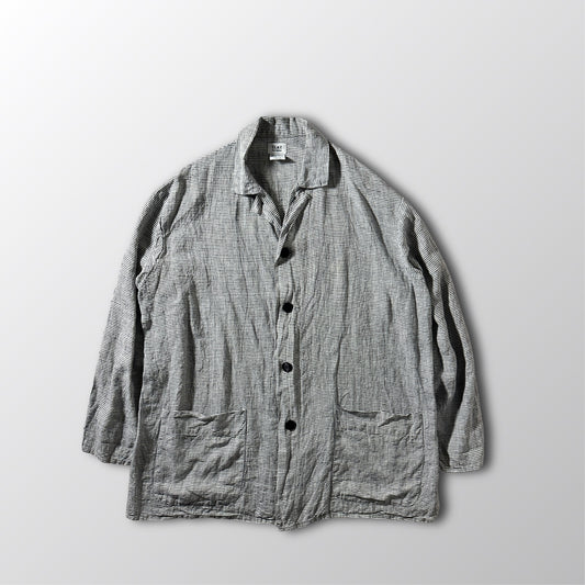 Linen Jacket – S - FLAX by Angelheart Striped ‐XL