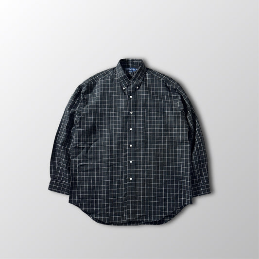 Ralph Lauren Blake 100% Linen Black Windowpane Shirt – L