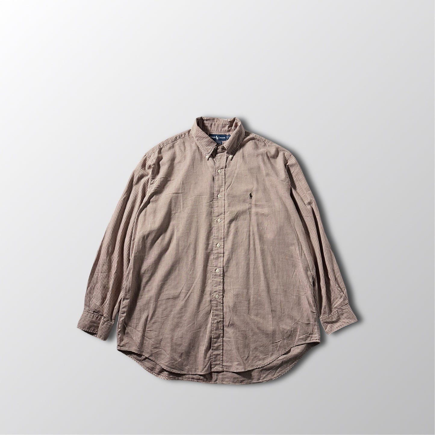 Ralph Lauren Yarmouth Cotton Pink Gingham Button Down Shirt – 17/36