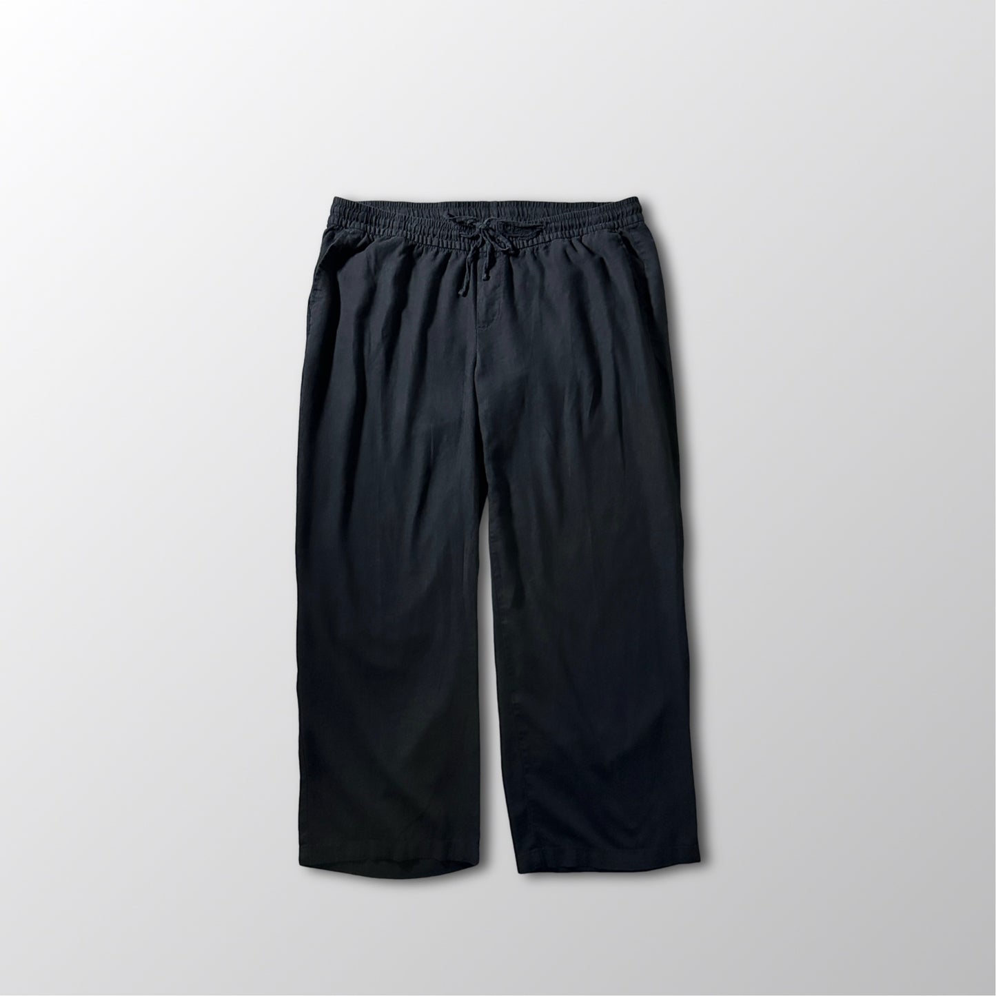 Old Navy Linen Viscose Wide Easy Pants – XL Black