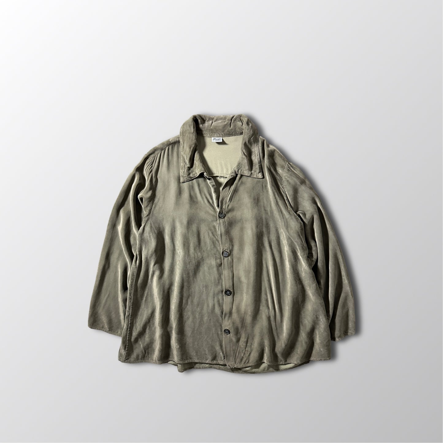 Rayon Long Sleeve Shirt – M – Taupe Khaki – Solid - CP SHADES
