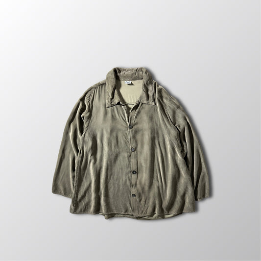 Rayon Long Sleeve Shirt – M – Taupe Khaki – Solid - CP SHADES