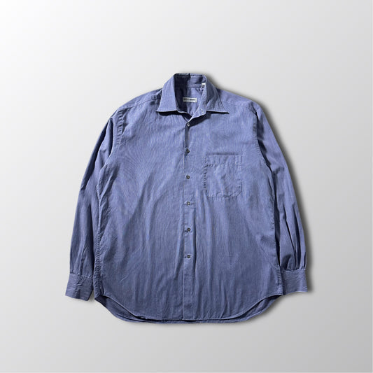 Giorgio Armani  Blue Micro Check Shirt – L
