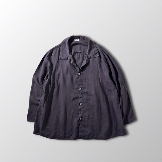 CP SHADES 100% Linen Dark Purple Shirt – M