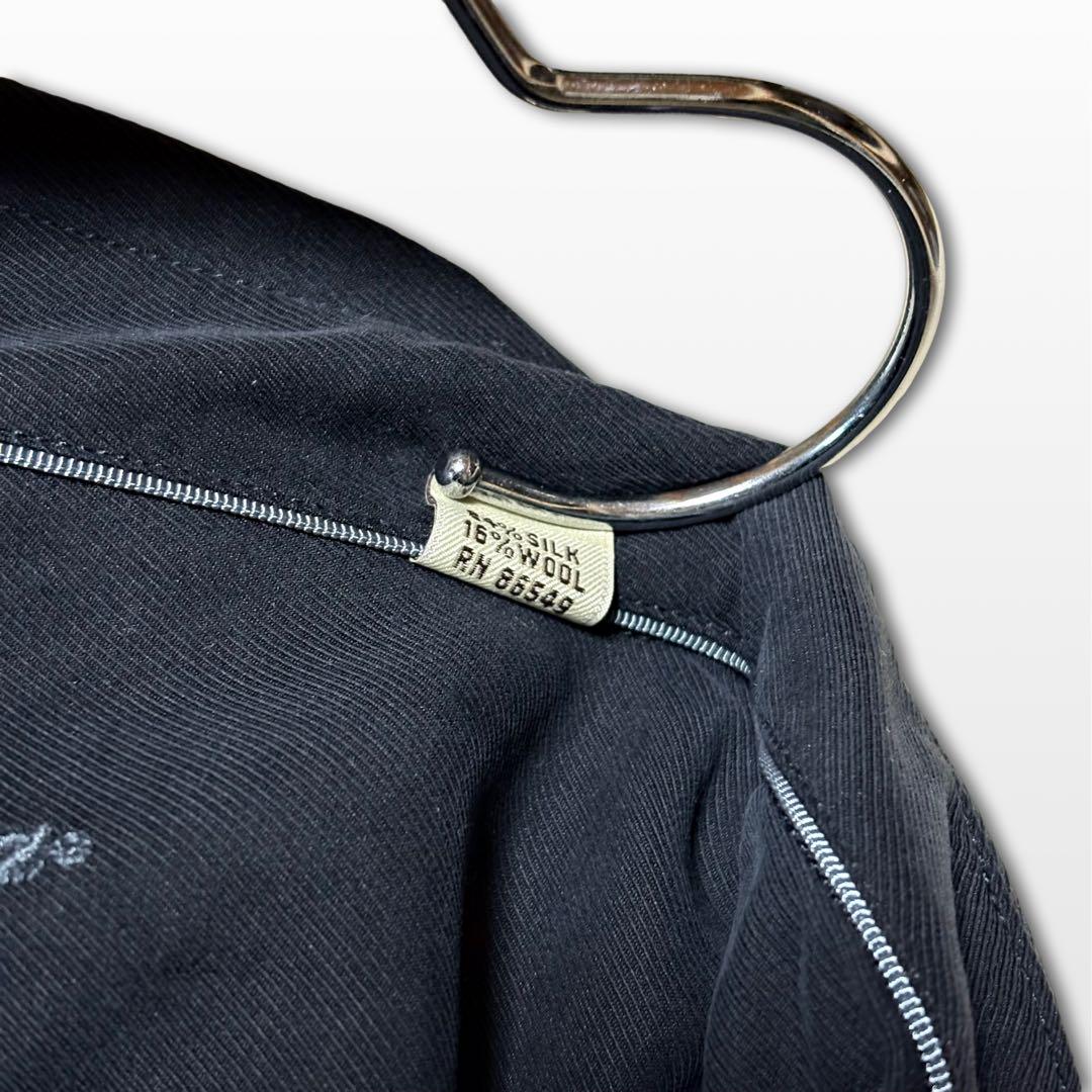 Tommy Bahama Black Silk Wool Blend Long Sleeve Shirt L Semi-Formal Luxury