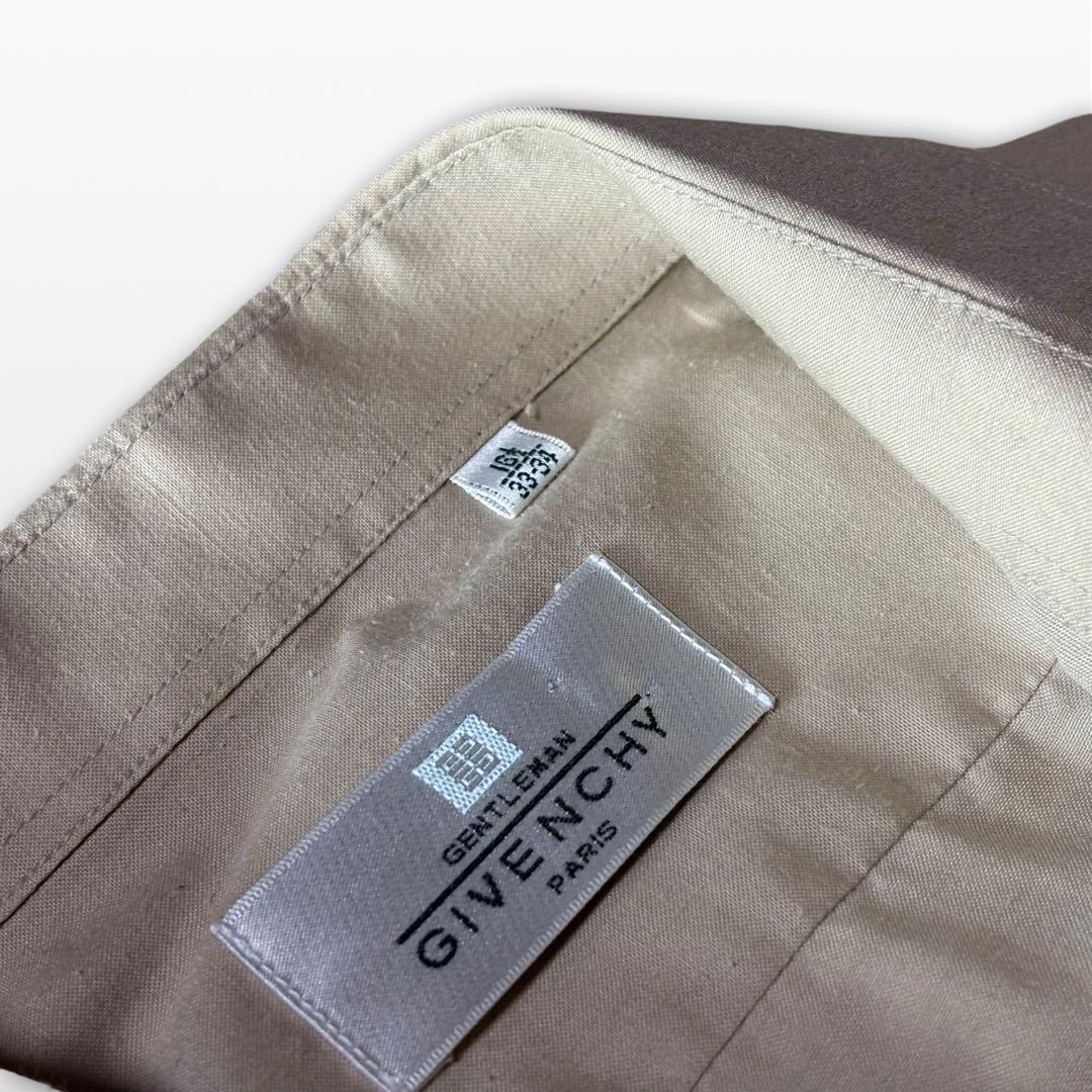 Givenchy Wool Blend Beige Shirt 16 1/2 L Vintage