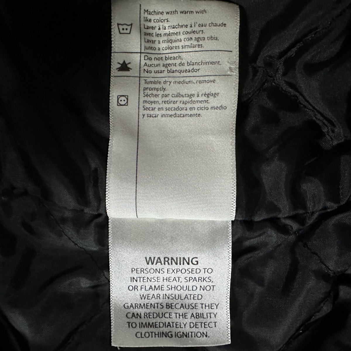 Carhartt Black Quilted Lined Full Zip Hoodie Size L