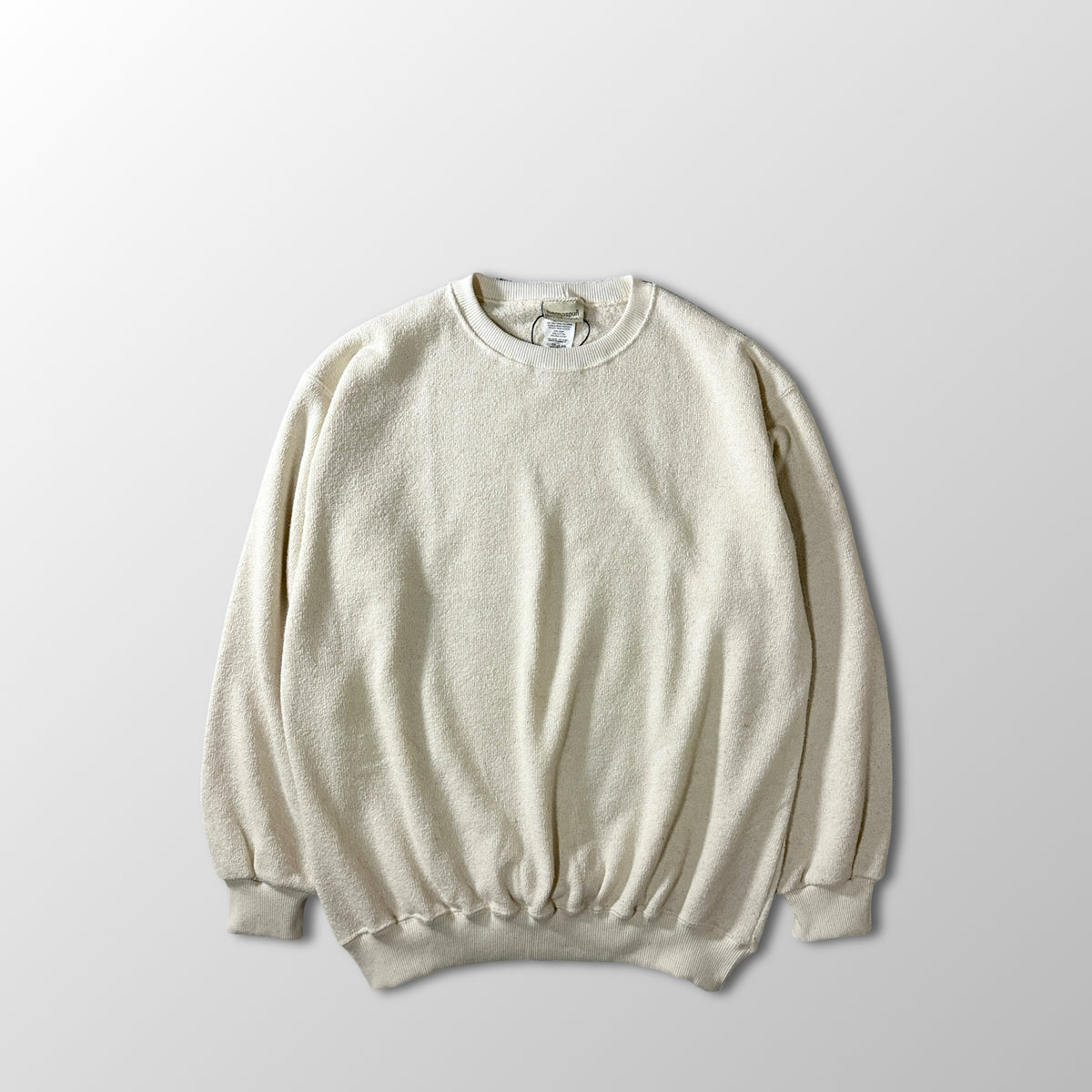 Hempspun Natural Hemp Cotton Crewneck Sweatshirt Made in USA Size M