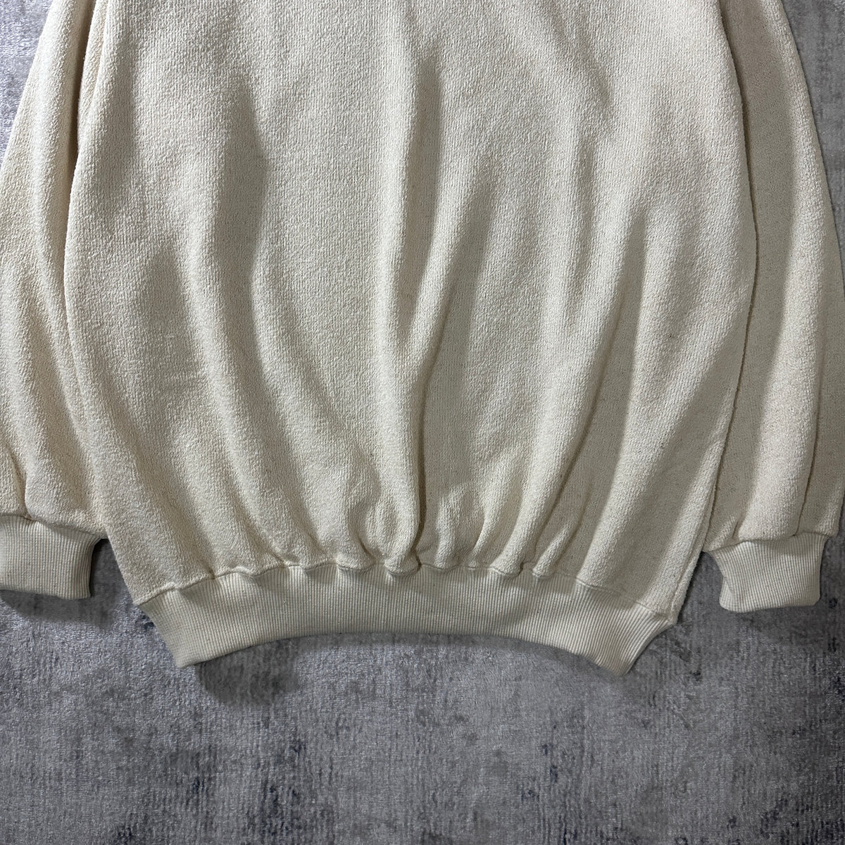 Hempspun Natural Hemp Cotton Crewneck Sweatshirt Made in USA Size M