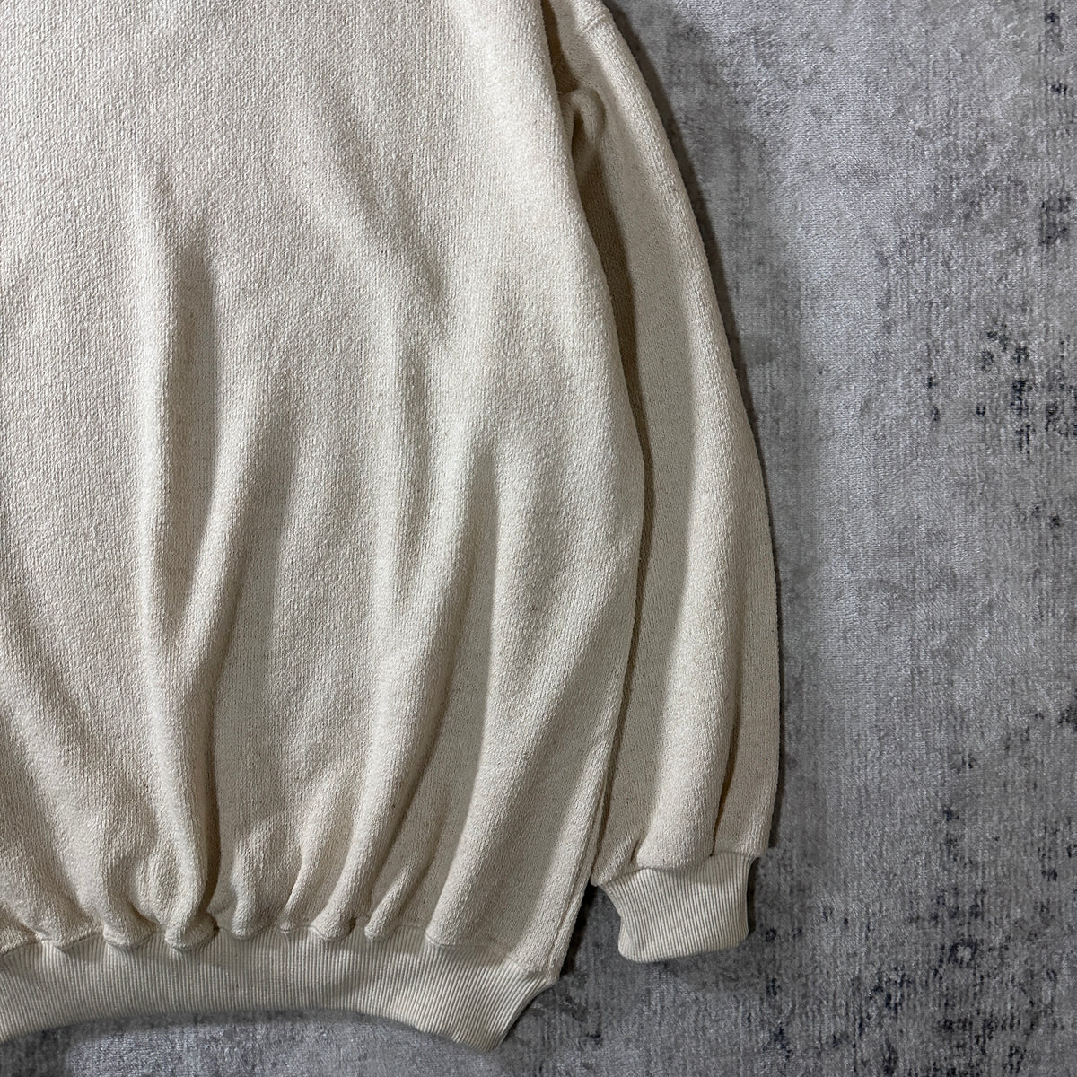 Hempspun Natural Hemp Cotton Crewneck Sweatshirt Made in USA Size M