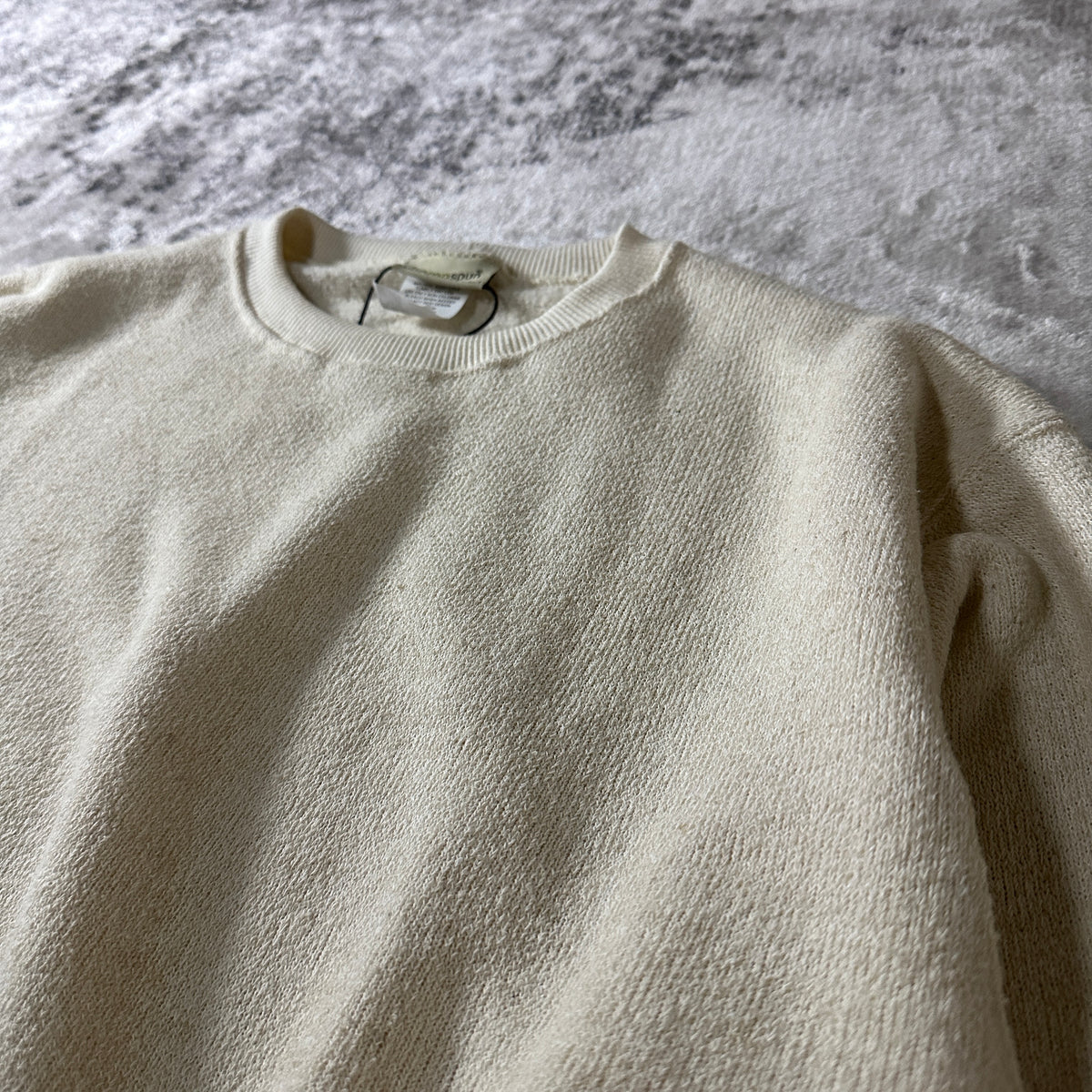 Hempspun Natural Hemp Cotton Crewneck Sweatshirt Made in USA Size M