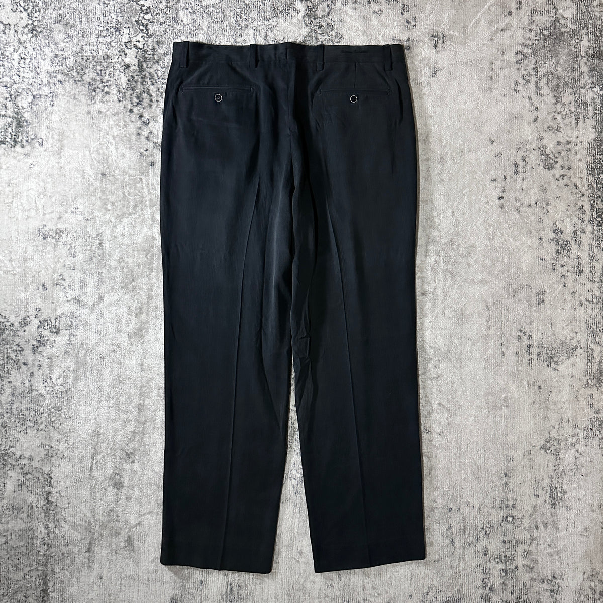 Tommy Bahama Black Silk Blend Pleated Trousers Size 36x32