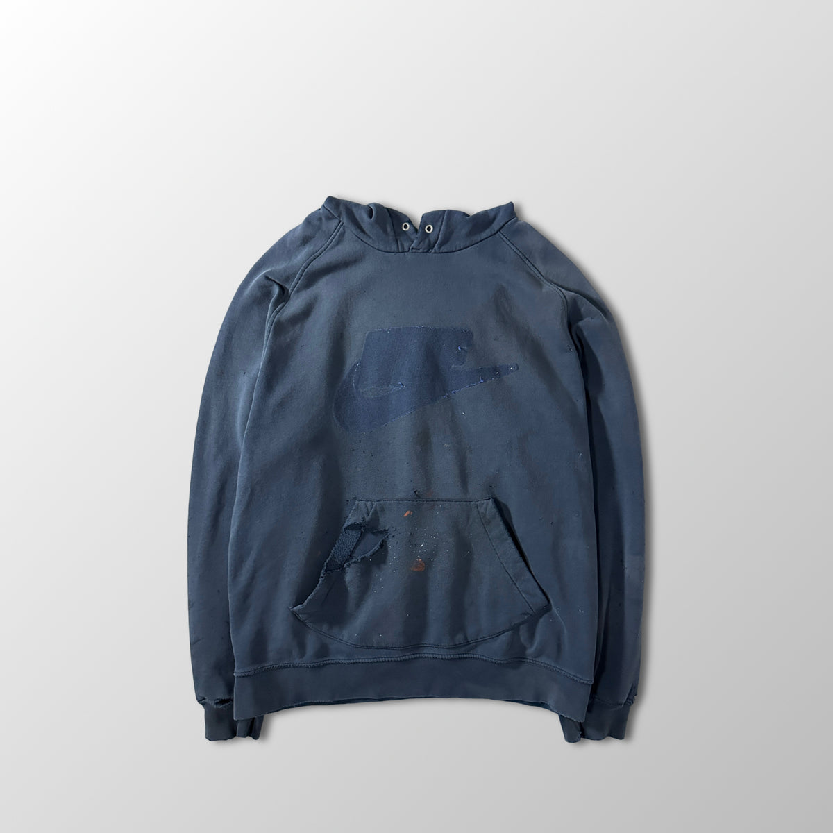 Nike Faded Navy Pullover Hoodie Size L