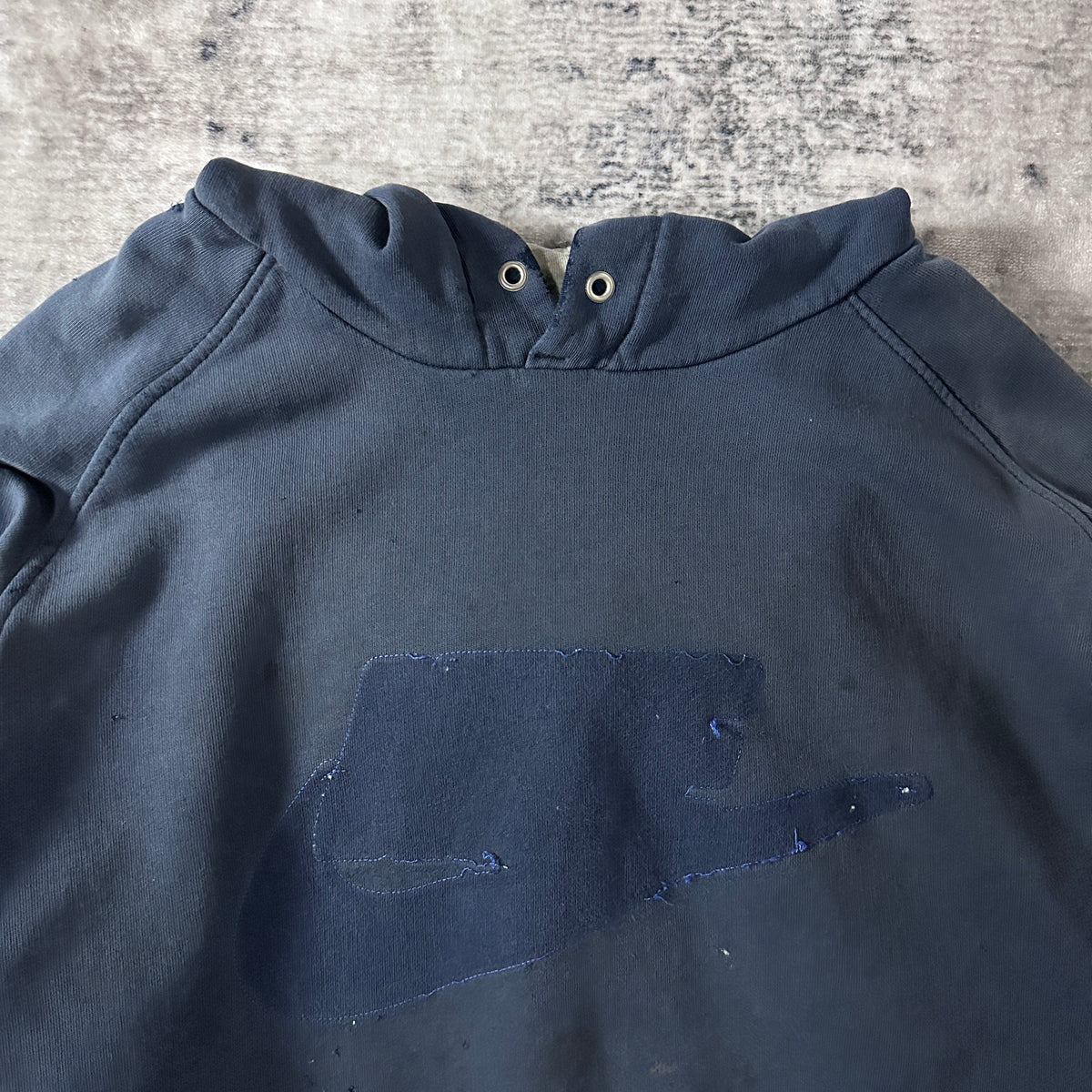 Nike Faded Navy Pullover Hoodie Size L