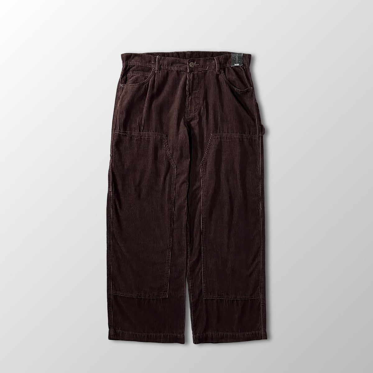 No Boundaries Dark Brown Corduroy Double Knee Carpenter Pants Size 38x31
