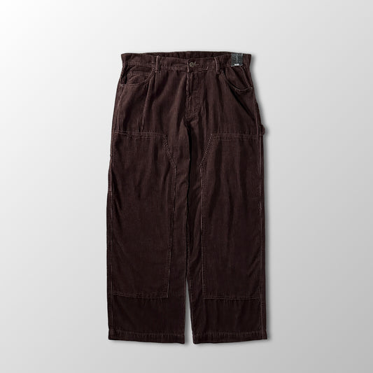 No Boundaries Dark Brown Corduroy Double Knee Carpenter Pants Size 38x31