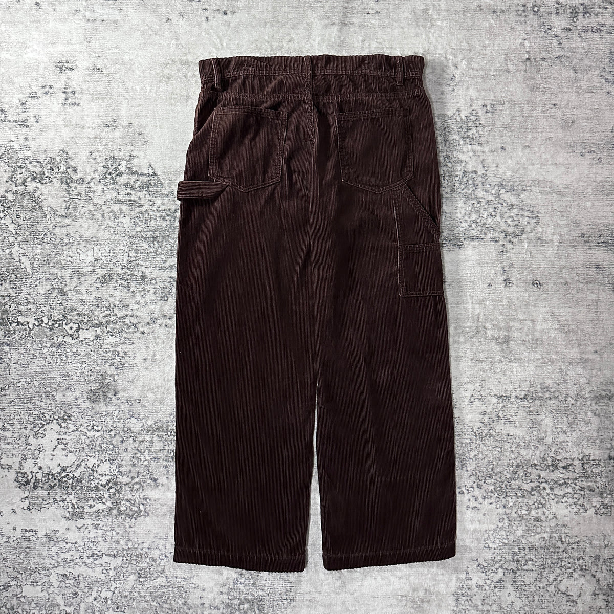 No Boundaries Dark Brown Corduroy Double Knee Carpenter Pants Size 38x31