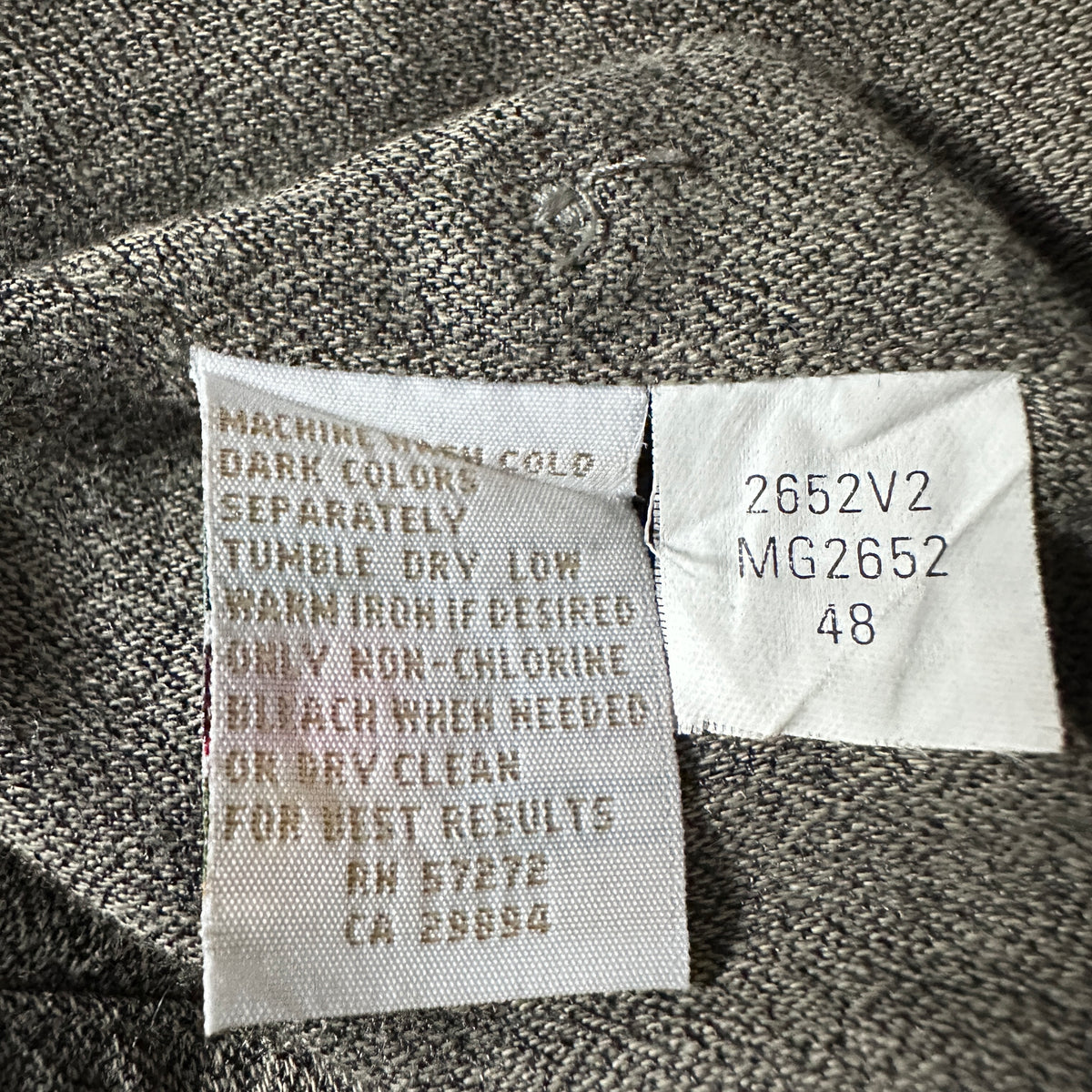 Perry Ellis Greige Brushed Long Sleeve Shirt Size M