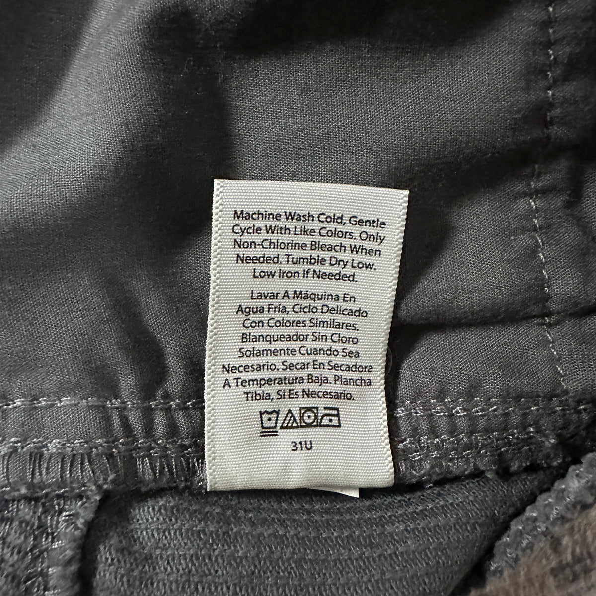 No Boundaries Slate Gray Corduroy Double Knee Carpenter Pants Size 34x31