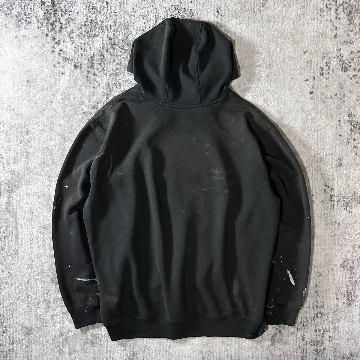 Carhartt Faded Black Pullover Hoodie with Paint