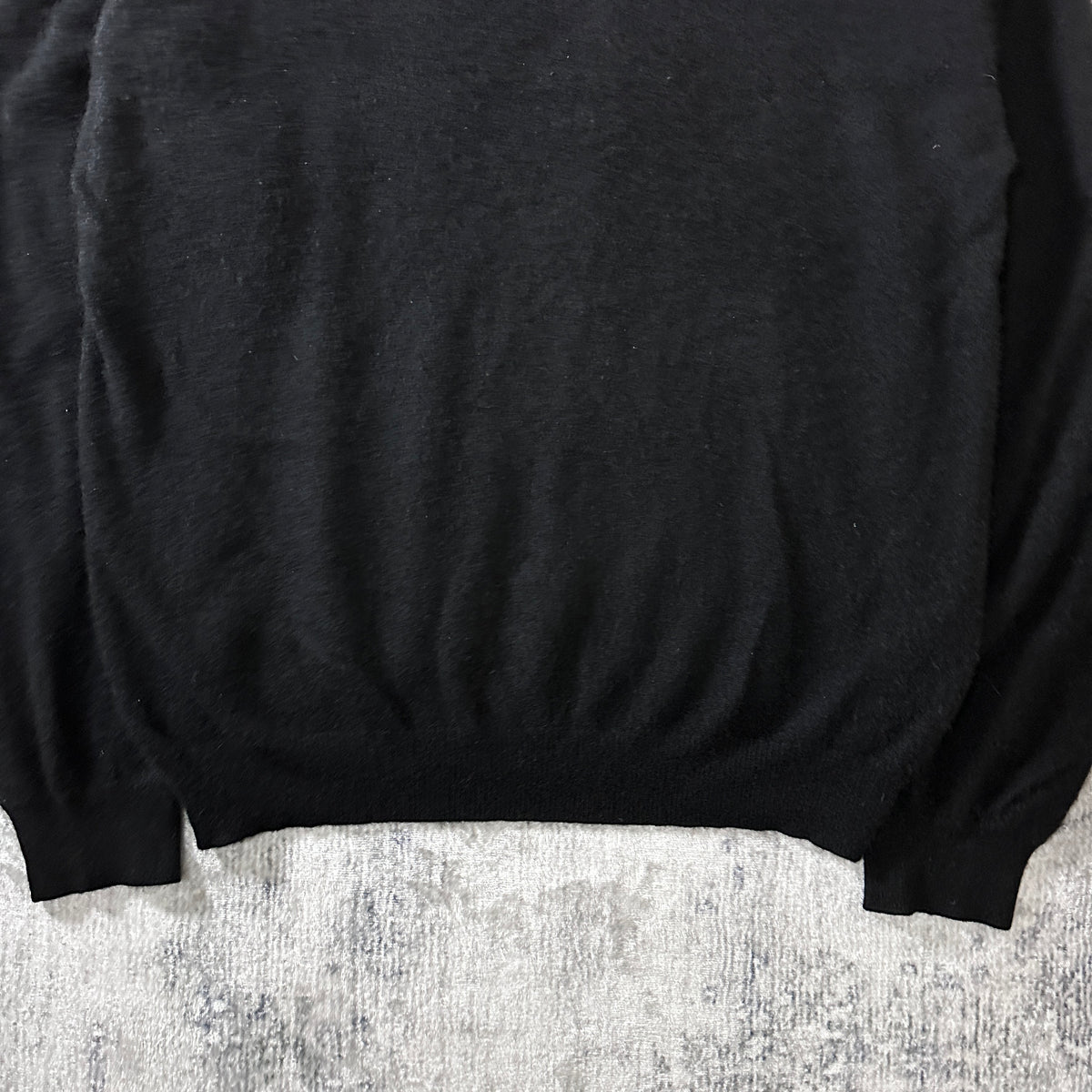 Joseph & Lyman Black 100% Cashmere Knit Polo Sweater Size XL