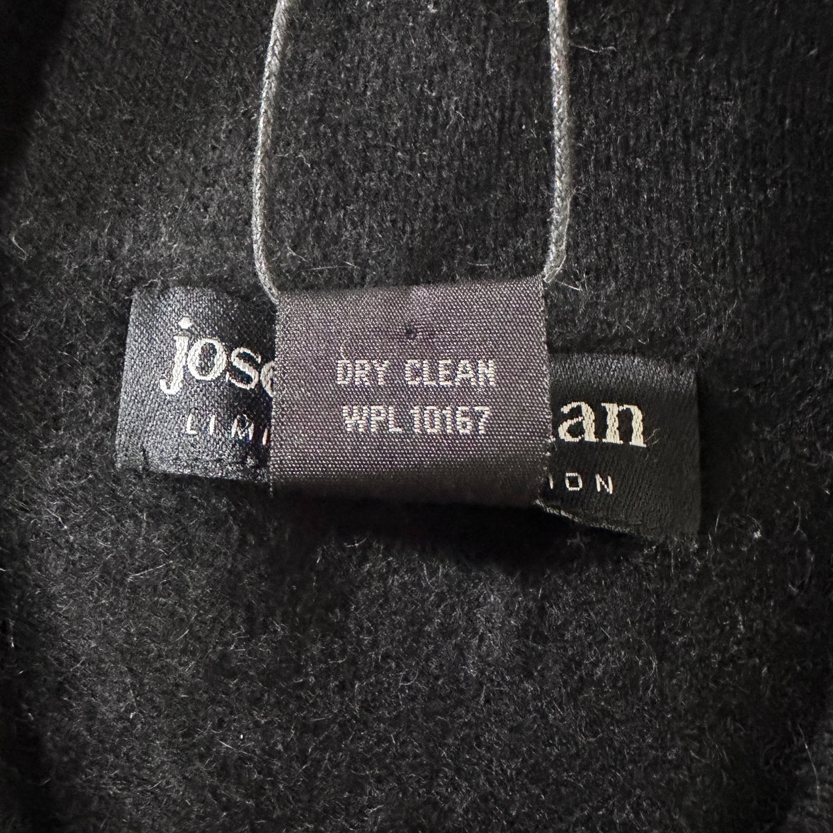 Joseph & Lyman Black 100% Cashmere Knit Polo Sweater Size XL