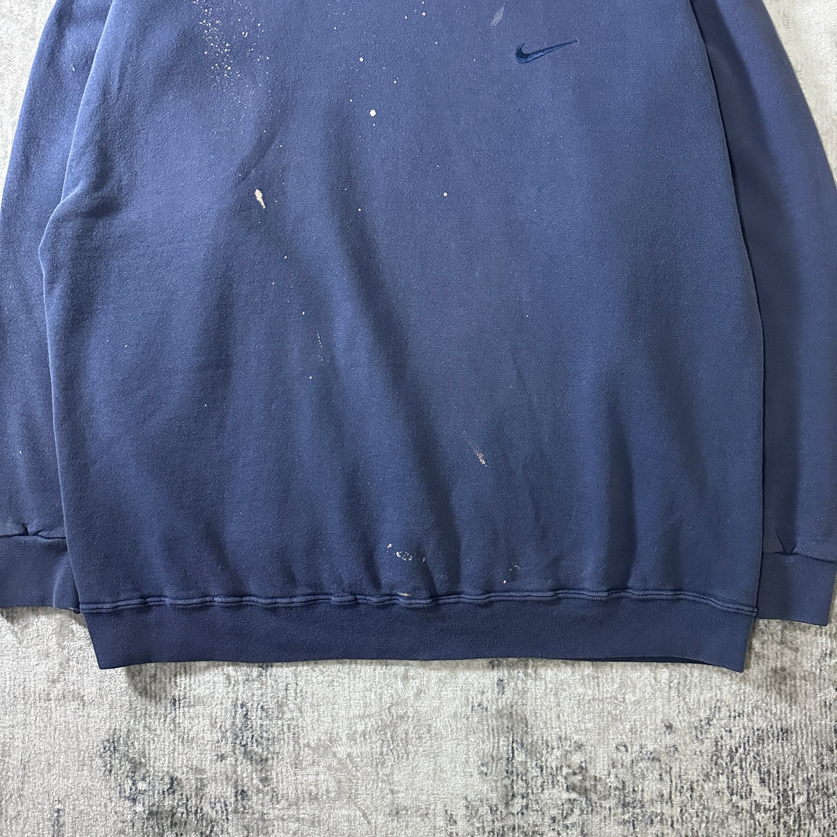 Nike Faded Navy Crewneck Sweatshirt with Paint Size XL