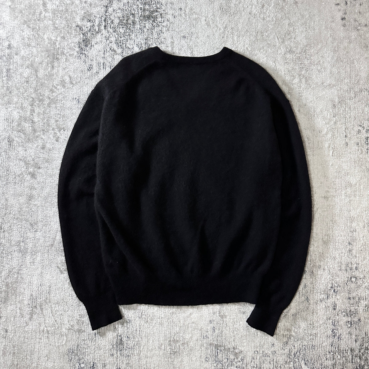 Embassy Row Black V-Neck Raglan Sweater Size L