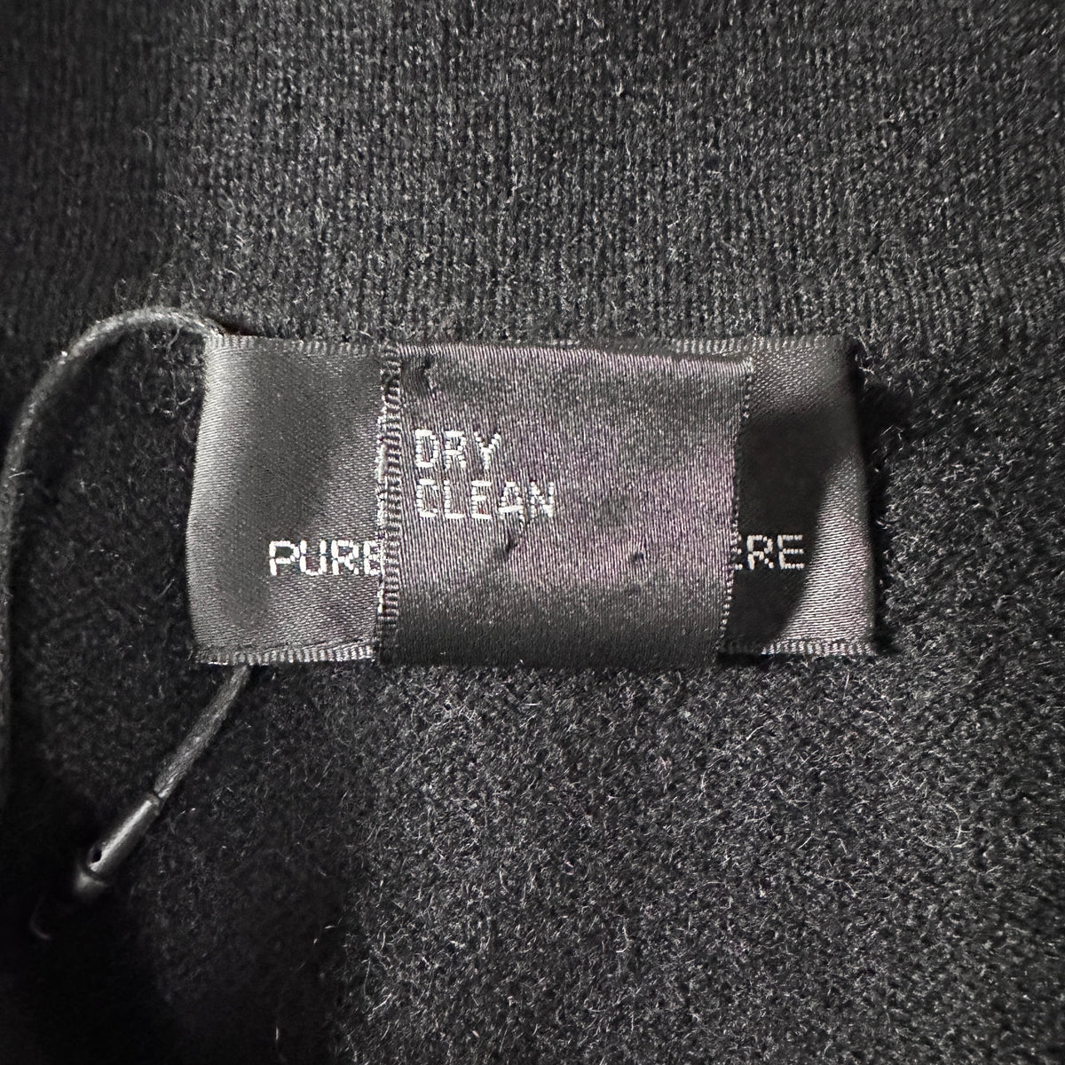 Black 2-Ply 100% Cashmere Knit Polo Sweater Size XL