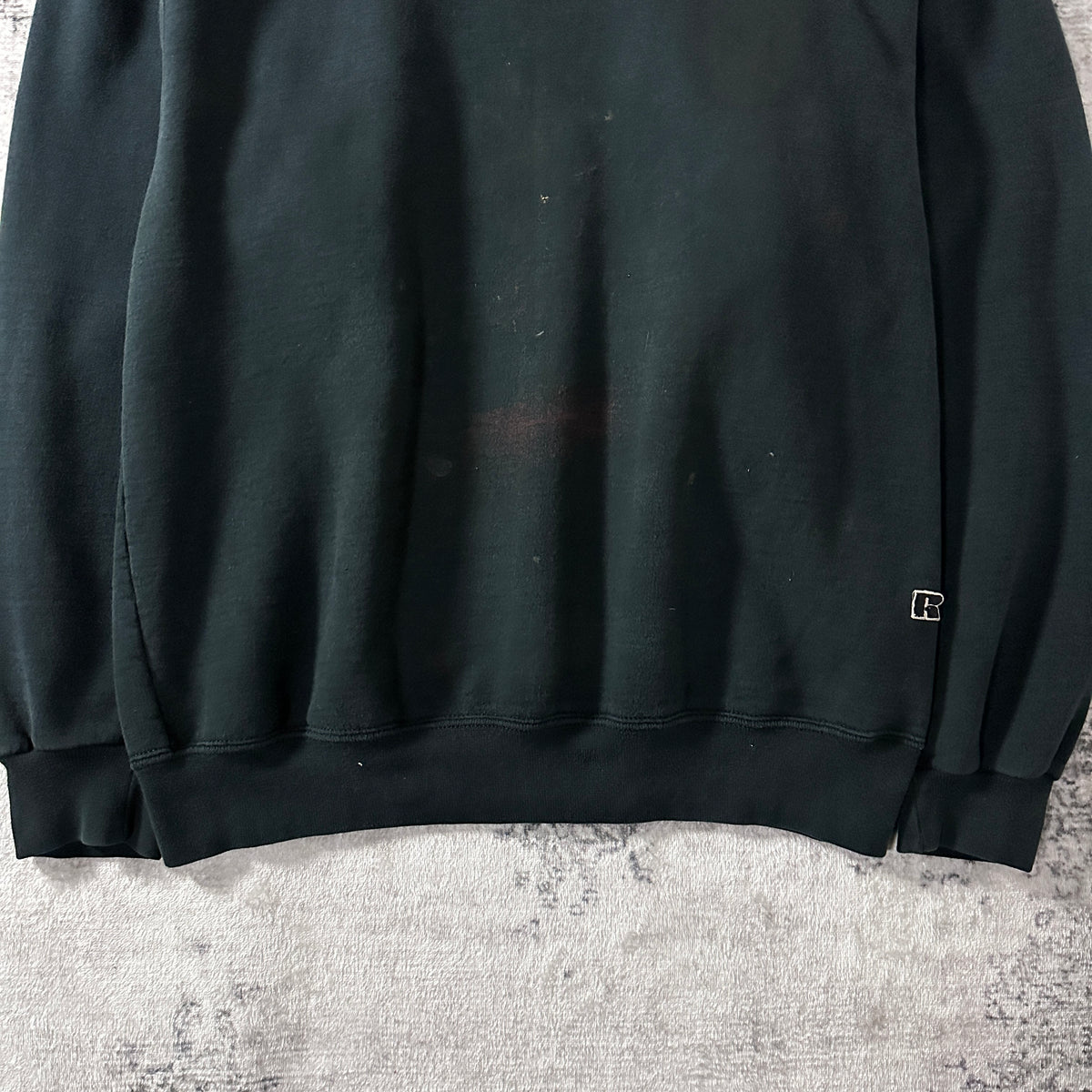 Russell Athletic Pro Cotton Black Crewneck Sweatshirt Made in USA Size L