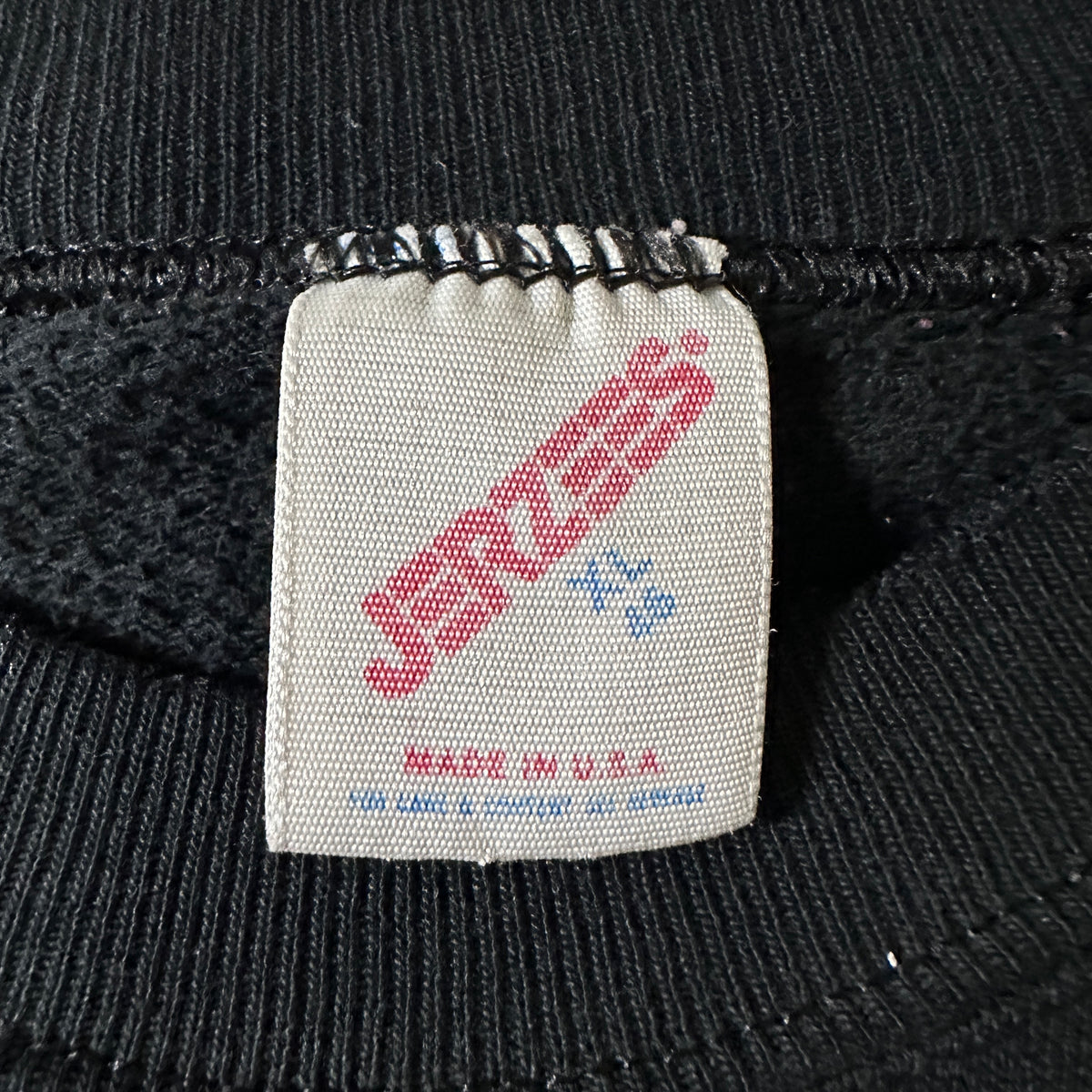 Jerzees Black Raglan Sweatshirt with Paint Made in USA Size XL
