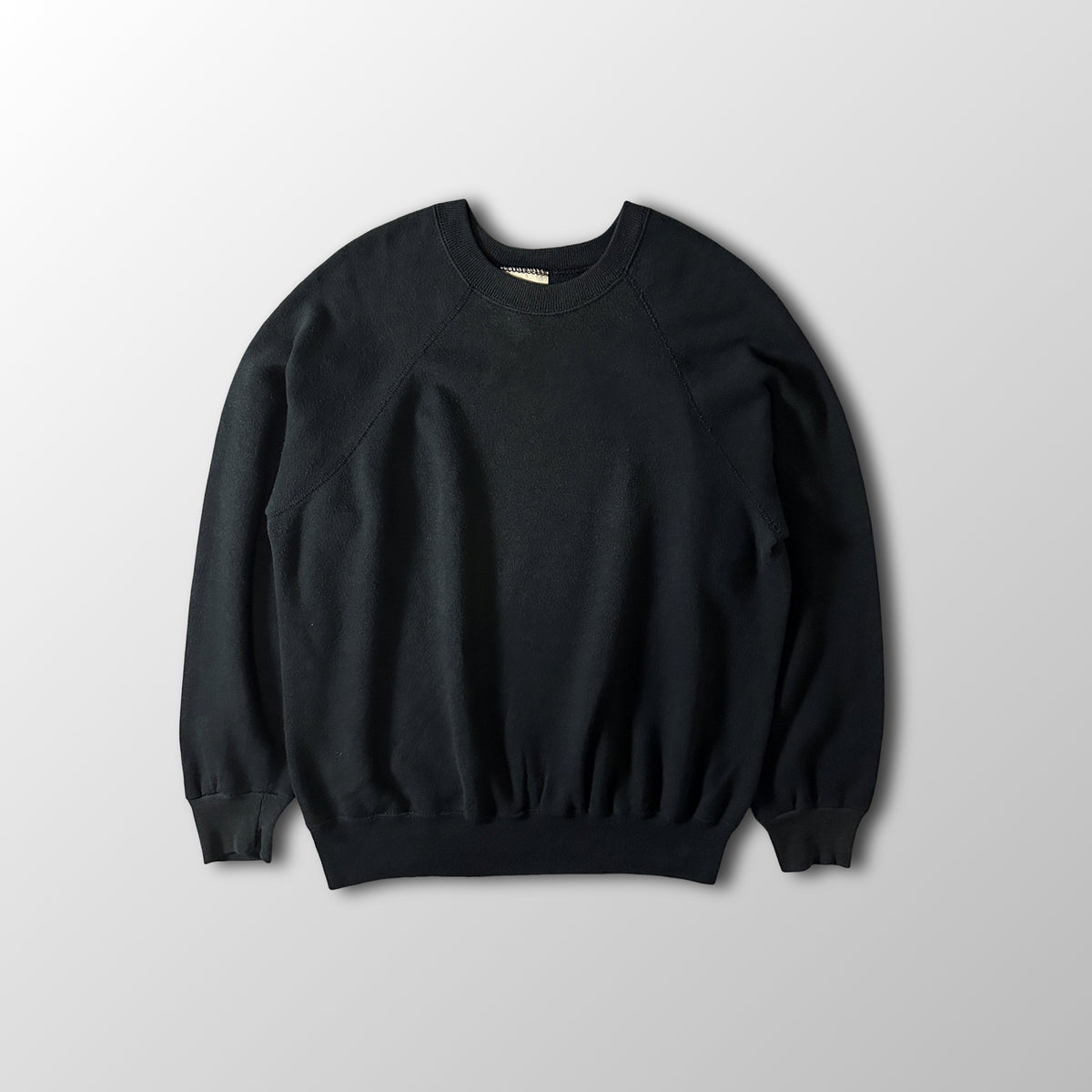 St. John's Bay Black Raglan Sweatshirt Made in USA Size XL