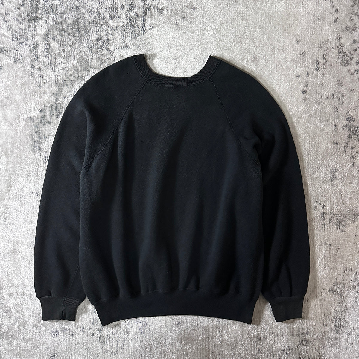 St. John's Bay Black Raglan Sweatshirt Made in USA Size XL