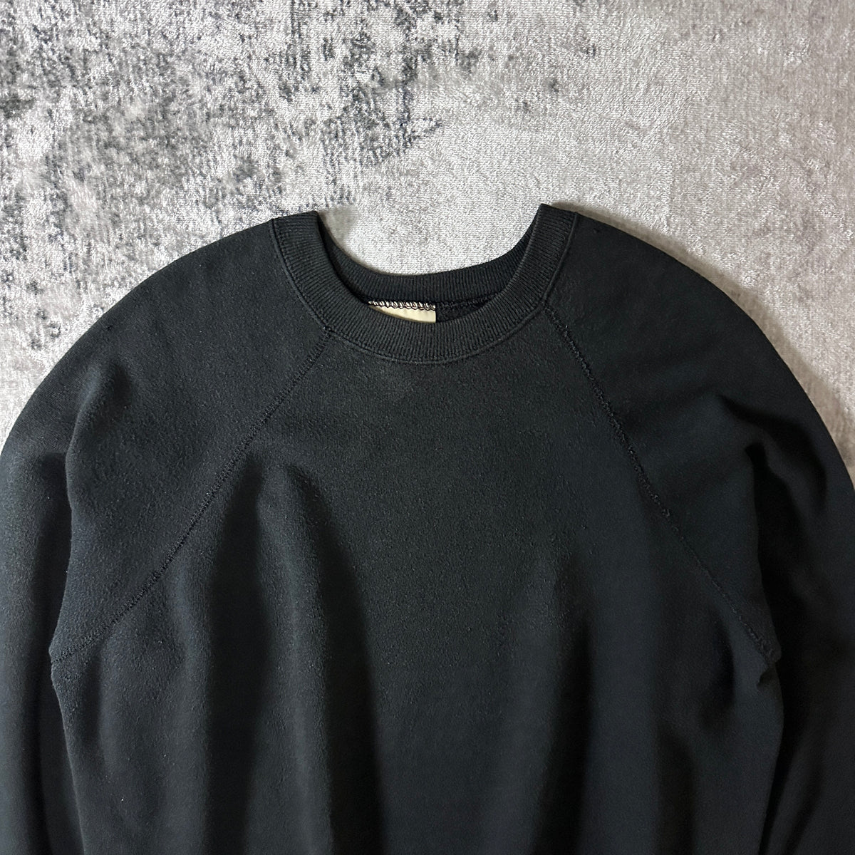 St. John's Bay Black Raglan Sweatshirt Made in USA Size XL